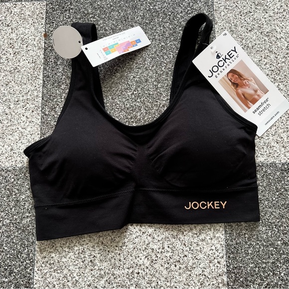 NWT Women's Jockey Generation Seamfree Stretch Black Sports Bra Size Small - Picture 5 of 10
